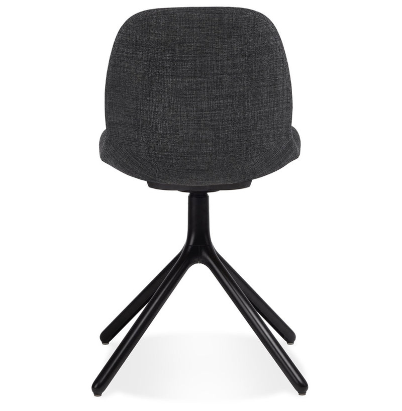 Design stoel 'PAVONIS' van donkergrijze stof - Majorr