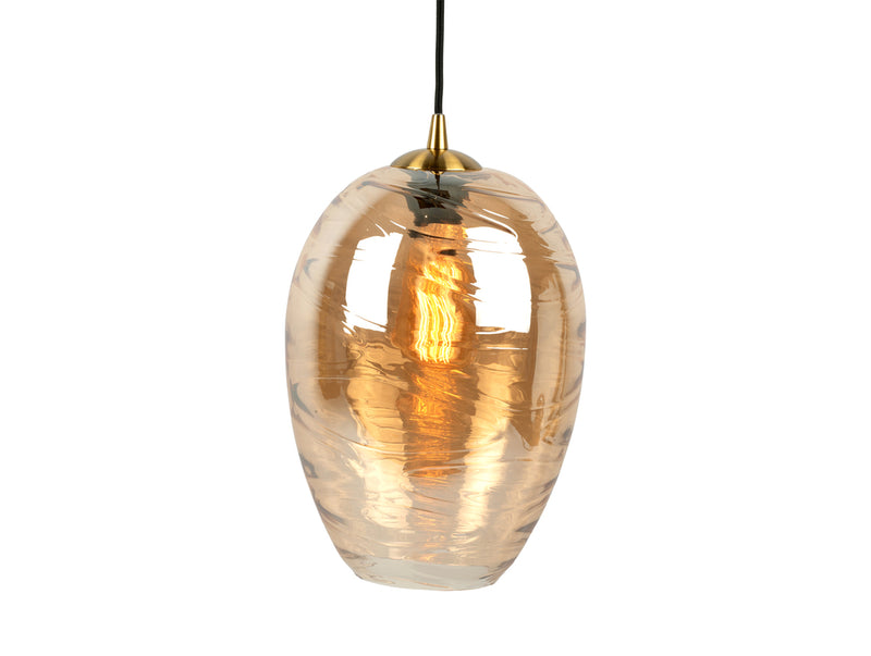 Hanglamp Glamour Cone - Bruin - Ã˜23cm