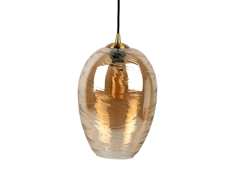 Hanglamp Glamour Cone - Bruin - Ã˜23cm