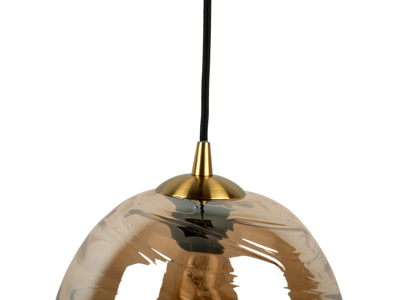 Hanglamp Glamour Cone - Bruin - Ã˜23cm