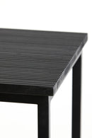 Pillar S/2 30x30x83+36x36x103 cm BRYSON wood matt black - Majorr