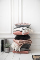 Plaid Alpha Acrylic/Wool Pink/White - Majorr