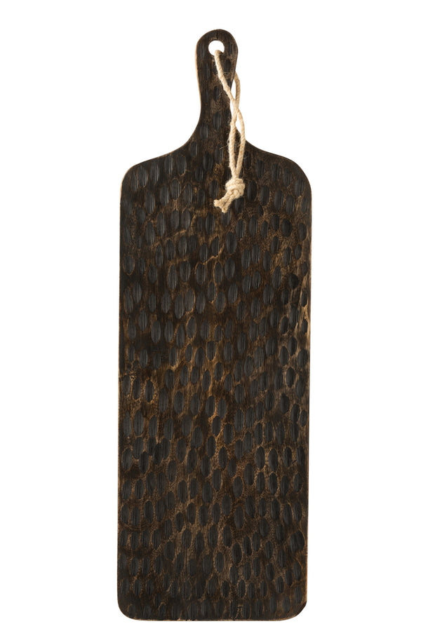 Plank Rectangle Mango Wood Brown/Black