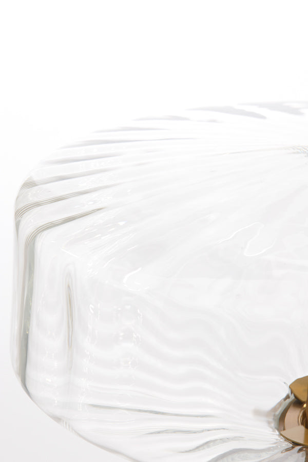 Tafellamp Pleat - Glas/Goud - Ø40cm - Majorr