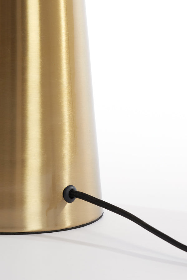 Tafellamp Pleat - Glas/Goud - Ø40cm - Majorr