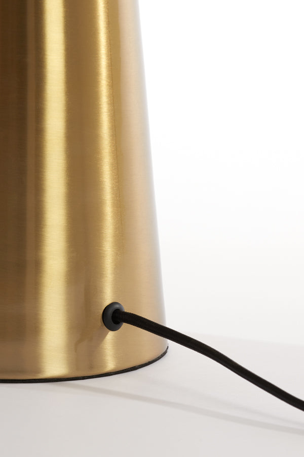 Table lamp 40x53 cm PLEAT glass brown+gold - Majorr