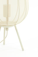 Tafellamp Plumeria - Zand - Ø25cm - Majorr