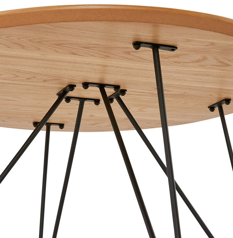 Houten salontafel 'PLUTO' met natuurkleurige hout fineer - Majorr