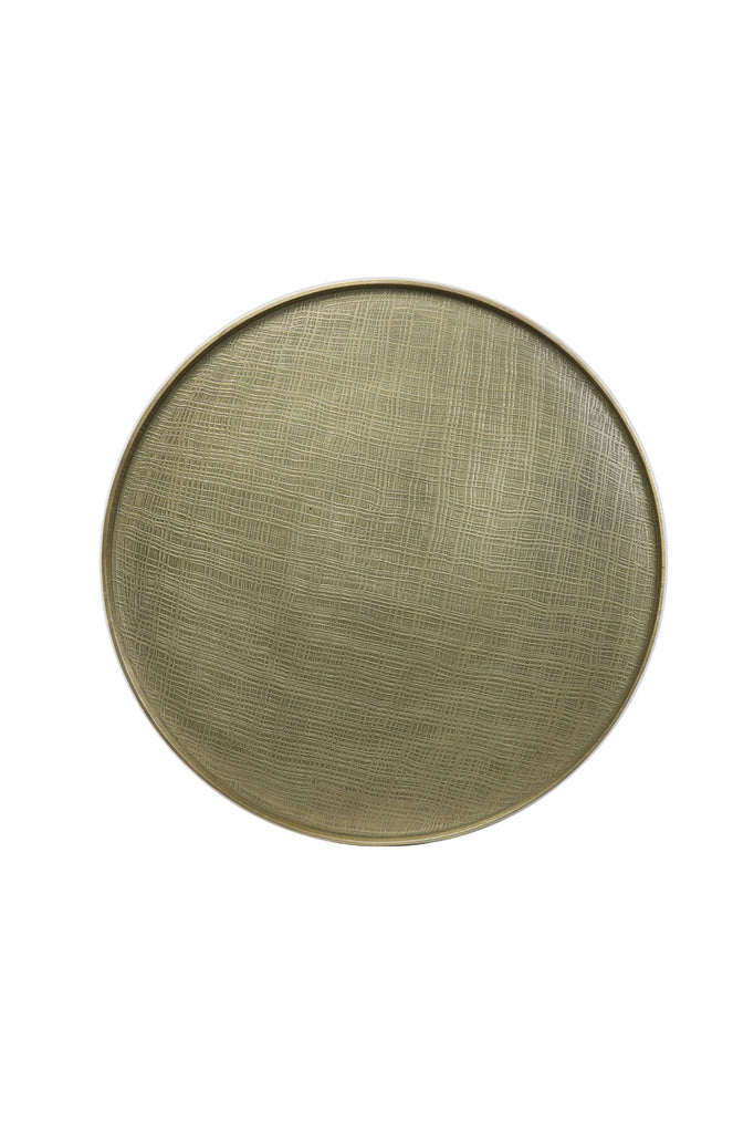Salontafel Popeta - Antiek Brons/Zwart - Ø60cm - Majorr