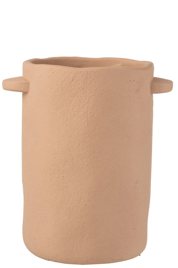 Pot Long Gustave Cement Light Brown - Majorr