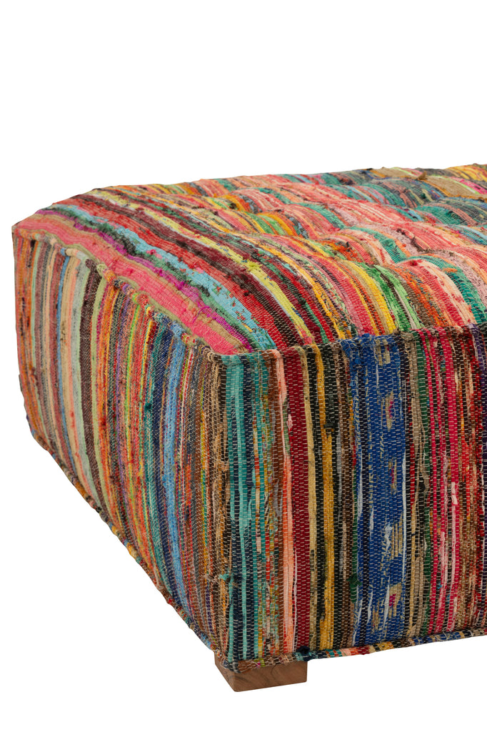 Pouf/Mattress Chindi Cotton/Polyester Mix - Majorr