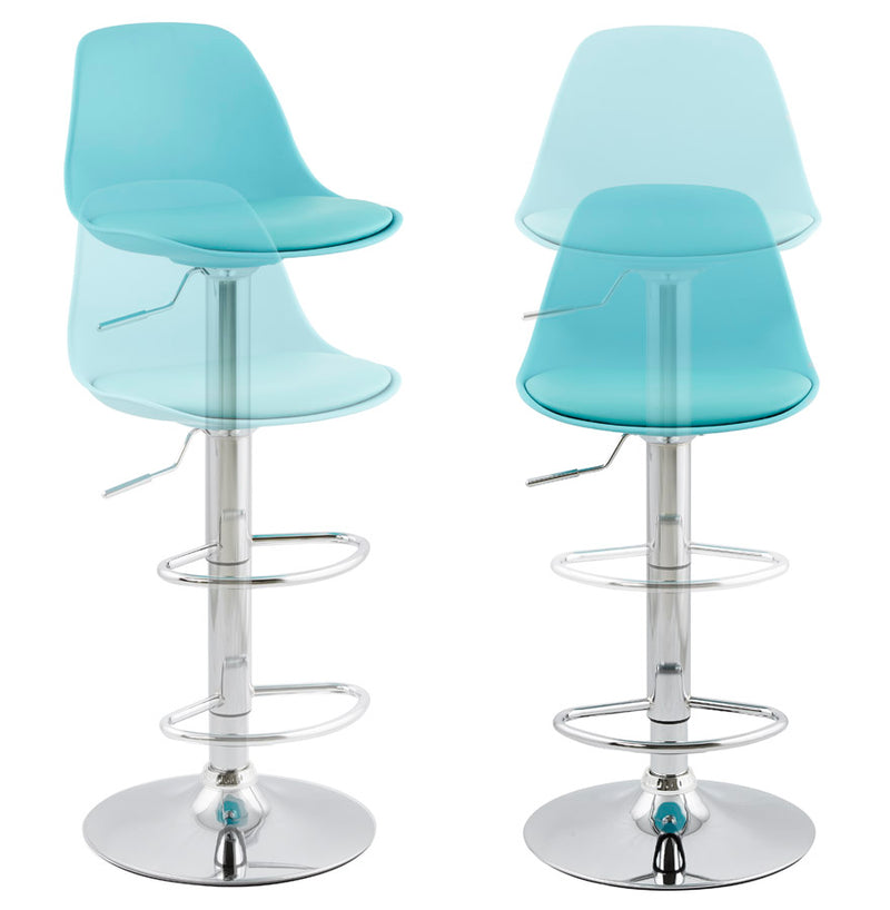 Verstelbare kruk 'PRINCES' blauw - Majorr