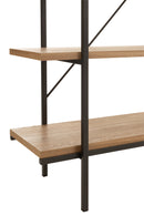 Rack 5 Shelves Wood/Metal Natural - Majorr