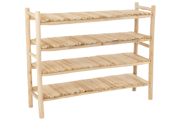 Rack Ranch en bois de teck naturel