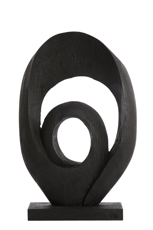 Ornament 40x14x60 cm RANDA wood matt black - Majorr