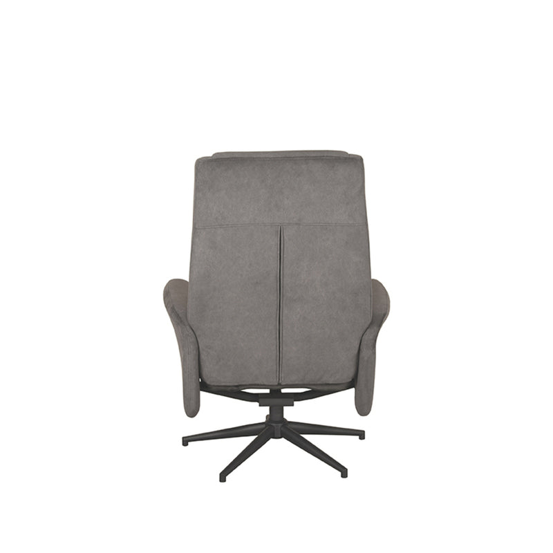 Relaxfauteuil Bergen + Ottomane 77x76x105 cm - Majorr