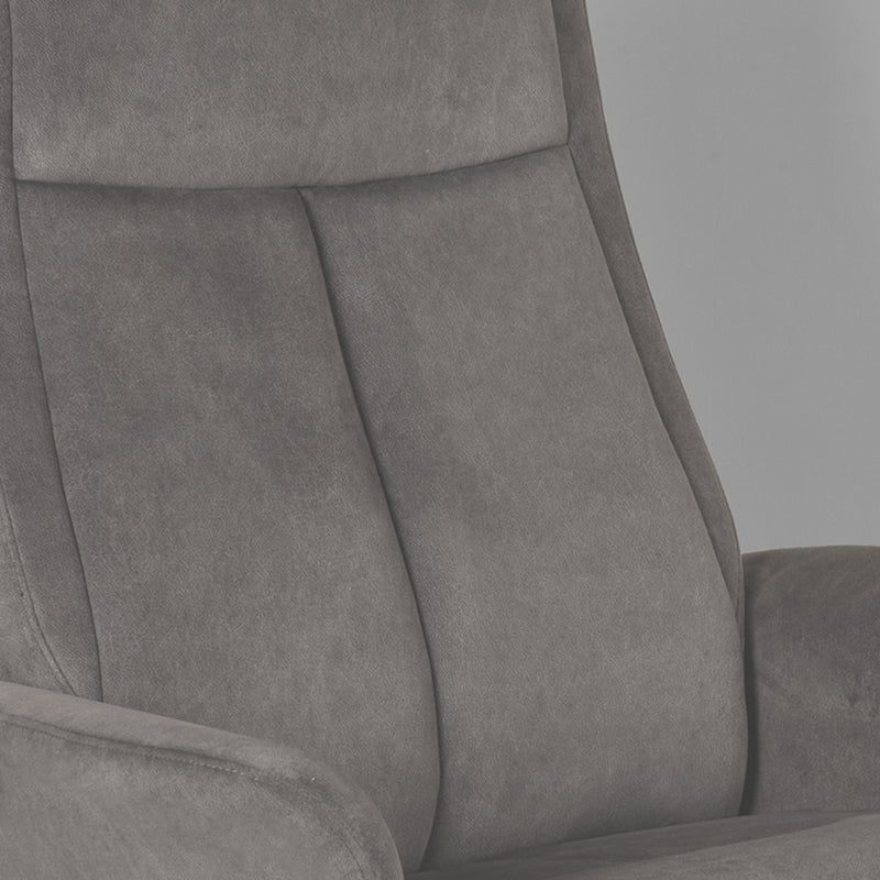 Relaxfauteuil Bergen + Ottomane 77x76x105 cm - Majorr