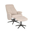 Relaxfauteuil Bergen + Ottomane 77x76x105 cm - Majorr