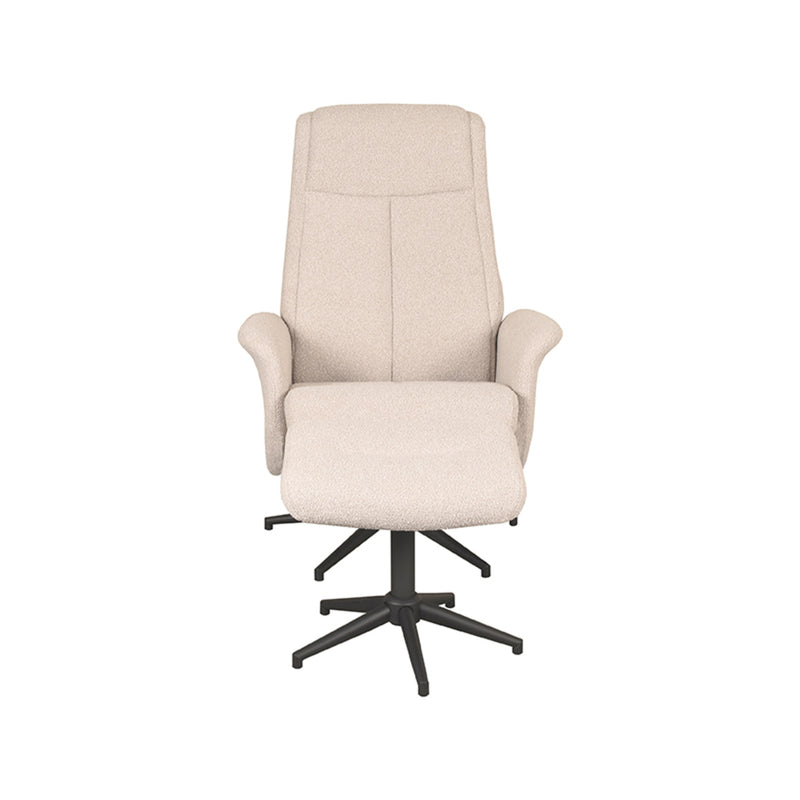 Relaxfauteuil Bergen + Ottomane 77x76x105 cm - Majorr