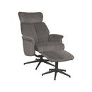 Relaxfauteuil Verdal + Ottomane 77x79x109 cm - Majorr