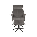 Relaxfauteuil Verdal + Ottomane 77x79x109 cm - Majorr