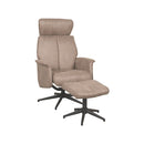 Relaxfauteuil Verdal + Ottomane 77x79x109 cm - Majorr
