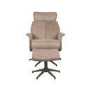 Relaxfauteuil Verdal + Ottomane 77x79x109 cm - Majorr