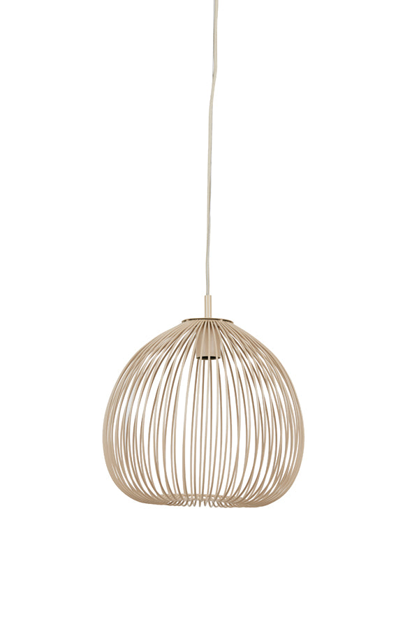 Hanging lamp 34x35 cm RILANA matt beige - Majorr