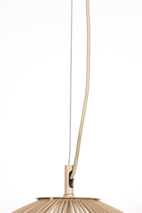 Hanging lamp 34x35 cm RILANA matt beige - Majorr