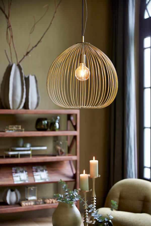 Hanglamp Rilana - Licht Goud - Ø45cm - Majorr
