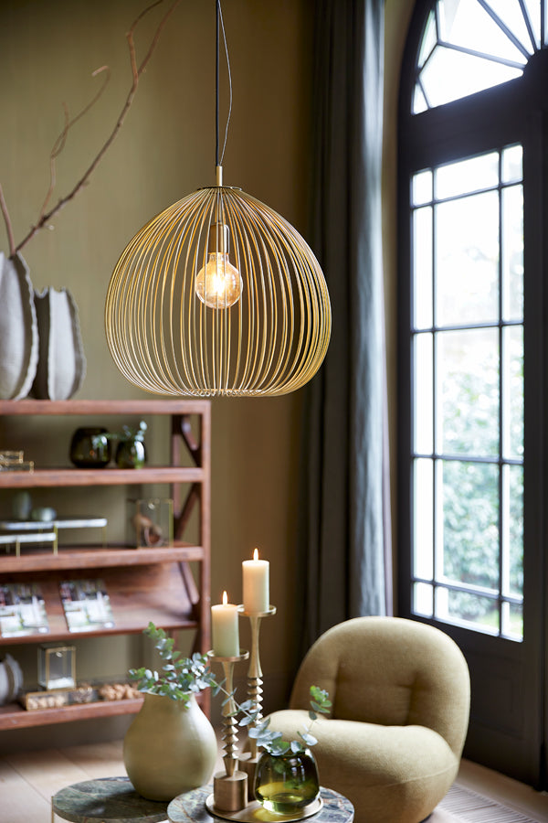 Hanglamp Rilana - Licht Goud - Ø45cm - Majorr