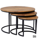 Rylee Salontafel 2 cm top Set van 3 - Majorr