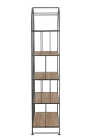 Set Of 2 Rack Round Top Metal/Wood Brown - Majorr