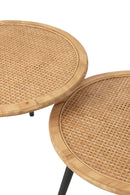 Set Of Two Sidetable Bamboo Natural - Majorr