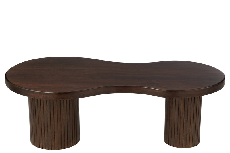 Salon Table Infinity Mango Wood Brown Small - Majorr