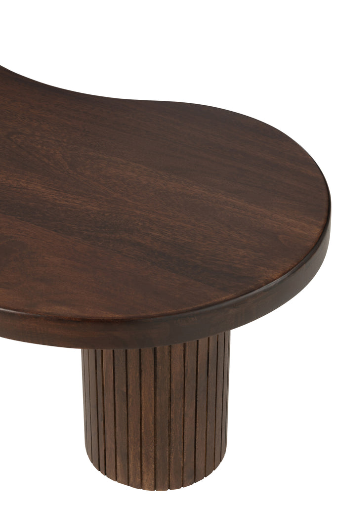 Salon Table Infinity Mango Wood Brown Small - Majorr