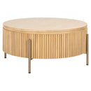 Salontafel Belfort 85Ø (Natural oak) - Majorr