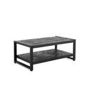 Salontafel Britt Zwart met Legplank 110 - Majorr