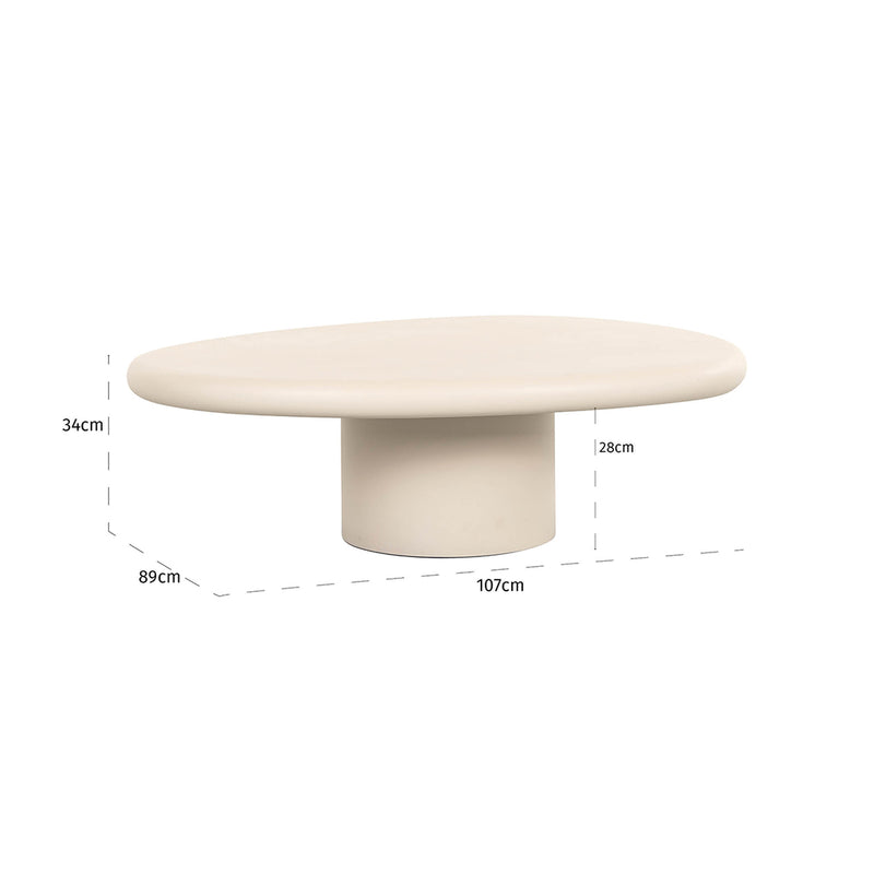 Salontafel Clayton (Beige) - Majorr