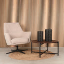 LABEL51 Salontafel Dox - Zwart - Mangohout - Zwart Onderstel - Majorr