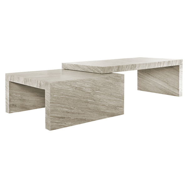 Salontafel Novaz set van 2 (White) - Majorr