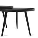 Salontafel Rond Zwart Set van 2 - Majorr