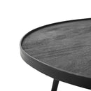 Salontafel Rond Zwart Set van 2 - Majorr