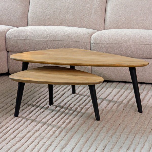 LABEL51 Table basse Rock - Brut - Bois de manguier