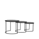 LABEL51 Salontafel Set Tres - Zwart - Metaal - Majorr
