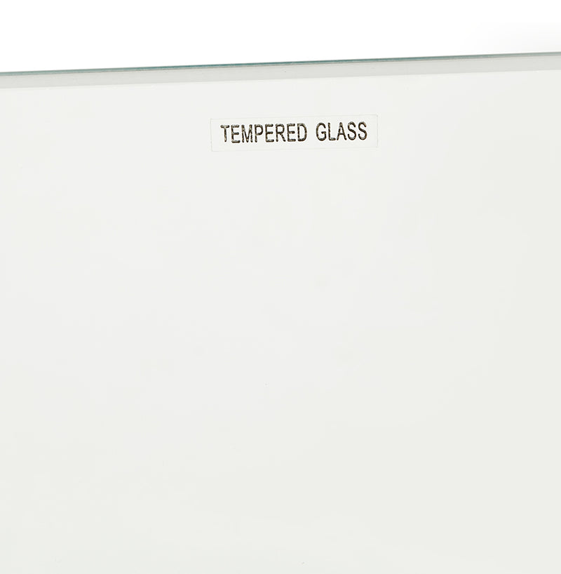 Glazen design eettafel 'SALTO' - 180x90 cm - Majorr