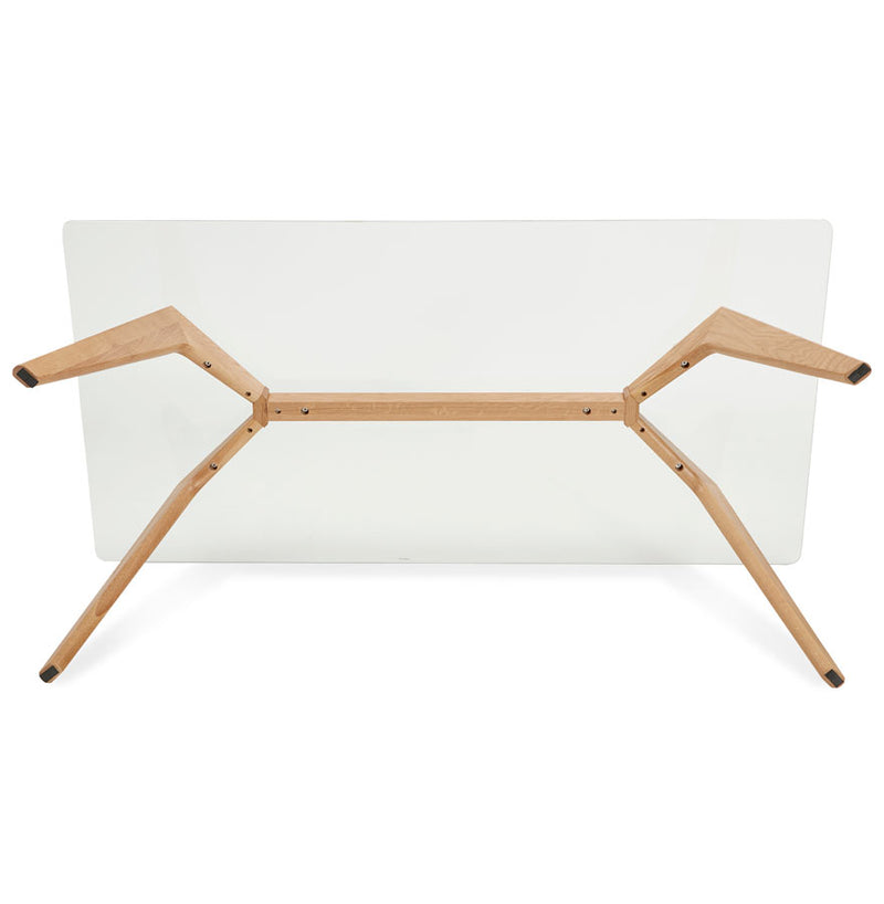 Glazen design eettafel 'SALTO' - 180x90 cm - Majorr