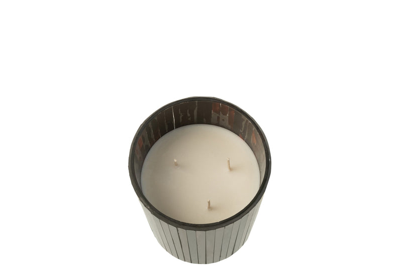 Scented Candle Noa Woody Aurora Brown Medium-55H - Majorr