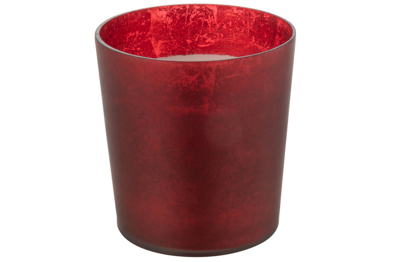 Scented Candle Deluxe Glass Red Large-140H - Majorr