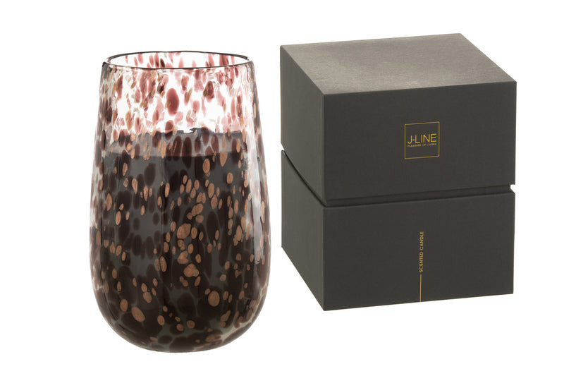 Scented Candle Mia Black/Mix Glass Large-230H - Majorr